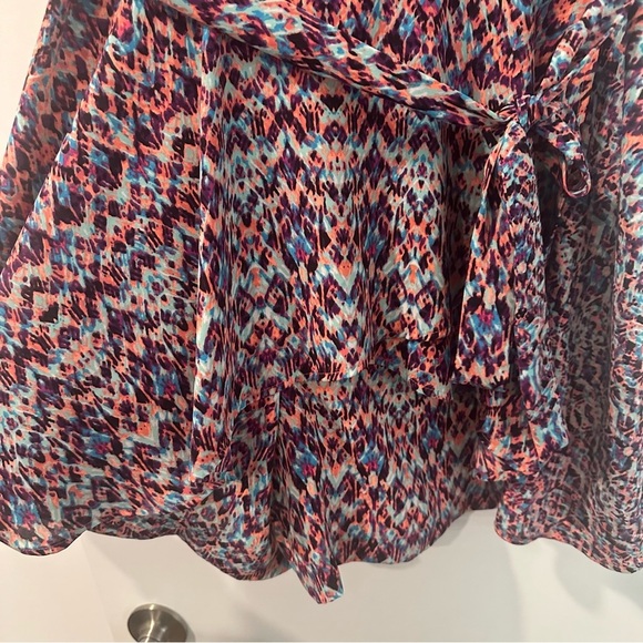 DECREE MULTI PRINT HALTER RUFFLE FAIRY SKORT ROMPER XL - Picture 9 of 10